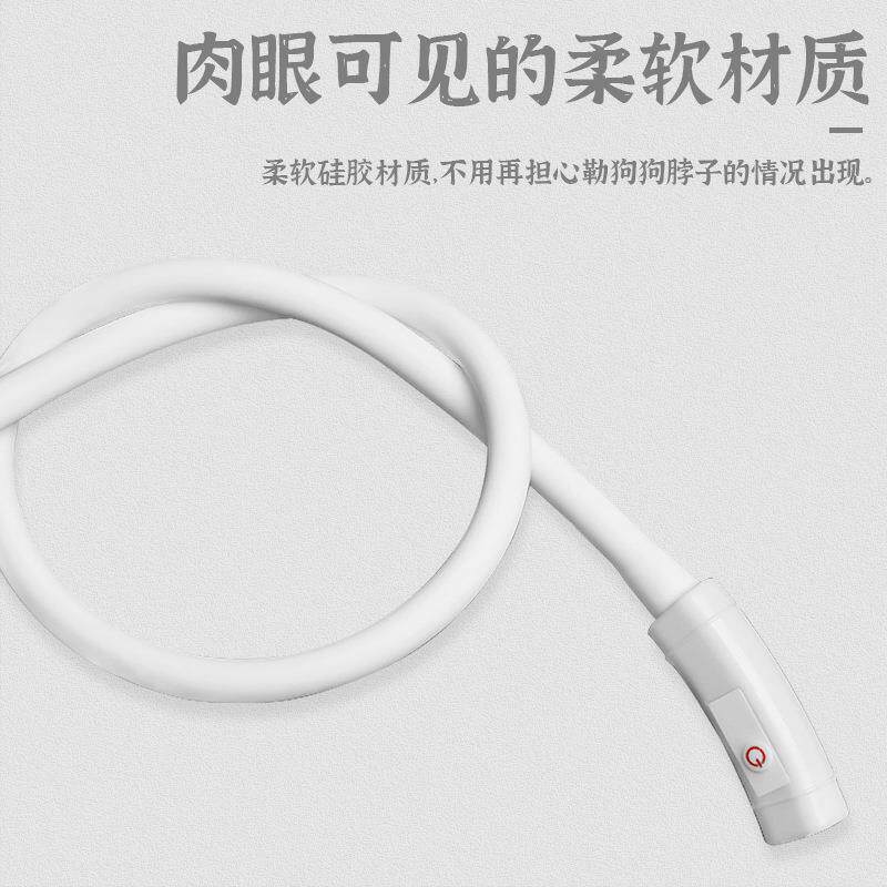 亚狗马逊热销狗XMU狗颈圈彩LED发光硅胶七项圈夜间狗脖走套防丢项