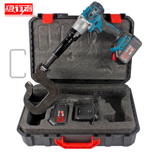 锂电风阀冲孔机电动风阀共板法兰打孔机冲孔钳光伏支架铁皮冲孔枪