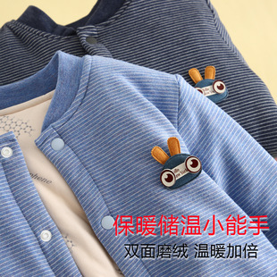 夹棉蚕丝德绒儿童棉袄宝宝保暖校服神器冬季内搭女童棉服男童棉衣