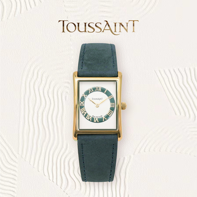 新款TOUSSAINT杜桑小蛮腰系列薄雾蓝 女士手表 简约百搭