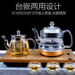 全自动自上d水壶电热烧水壶家用抽水式 智能泡茶具器电磁炉加水煮