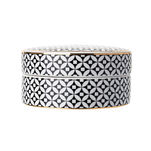 HERMOSO 托德Todd圆形脂粉罐陶瓷储物罐收纳罐摆件客厅软装罐子