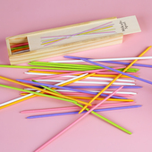 儿童彩色木质游戏棒挑小棒棍80后怀旧多人互动亲子益智桌游玩具