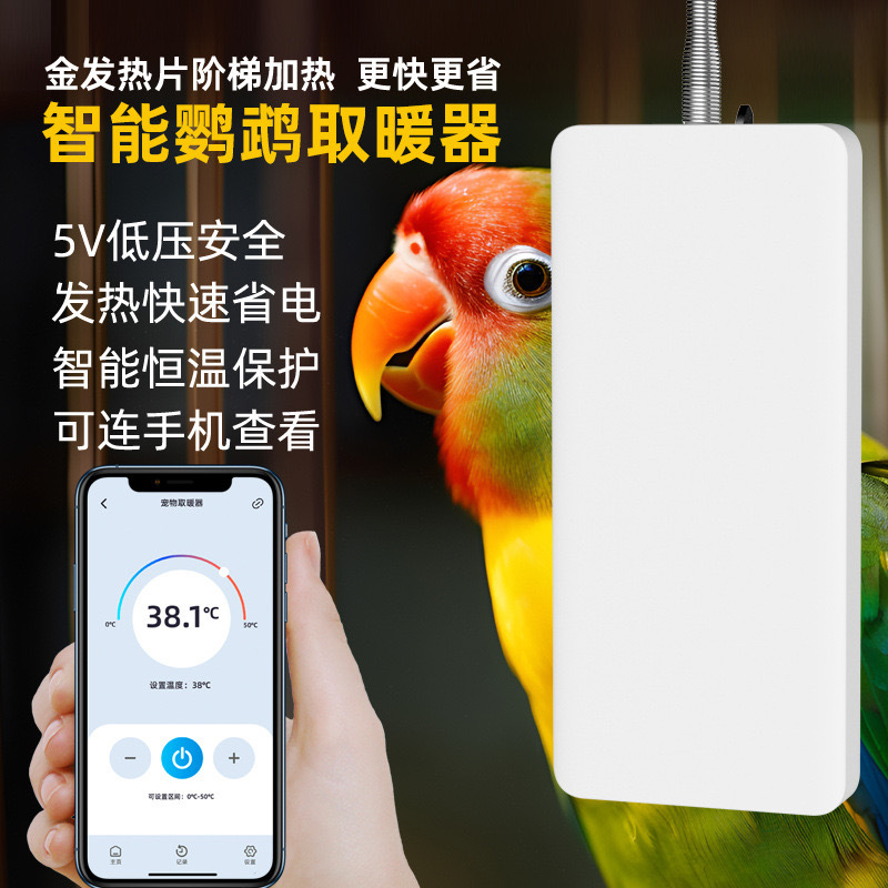 智能鹦鹉加热器过冬神器