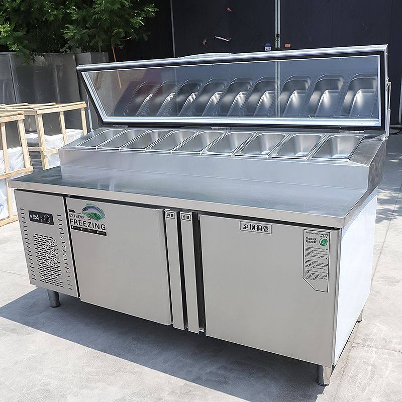 披萨撒料台商用开槽沙拉