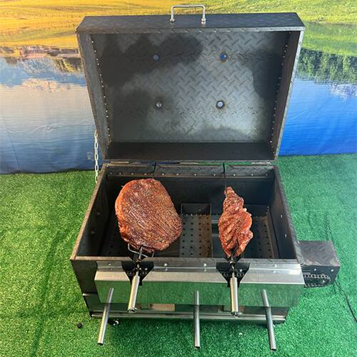 电动旋转烤羊腿炉子自排