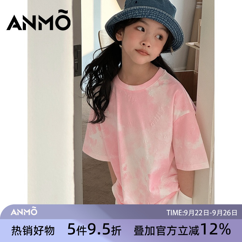 ANMO安墨女宝圆领短袖