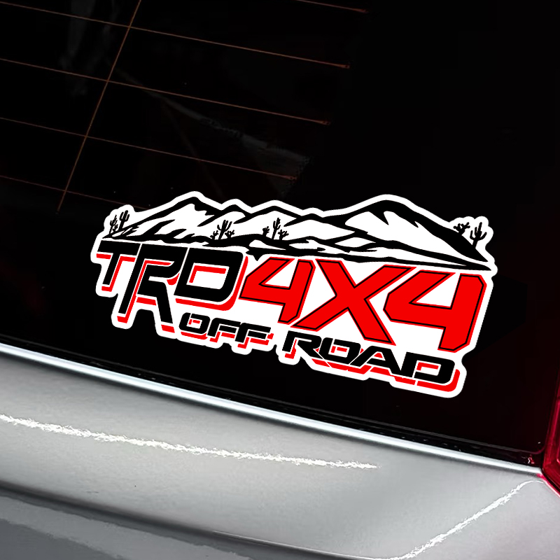 TRO4X4越野jeep四驱户外露营汽车贴纸个性创意文字图案装饰车贴
