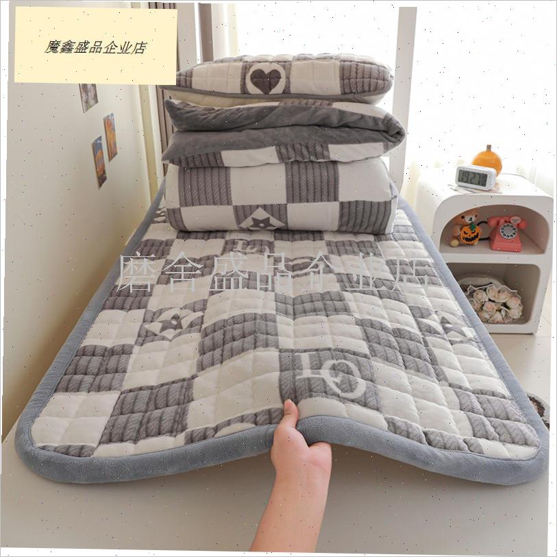 学生宿舍冬天床上三件套牛奶绒床A品珊瑚绒床笠90x190被套加厚床.