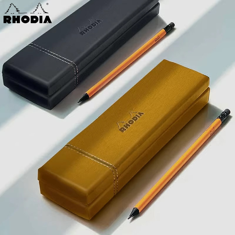 Rhodia法国罗地亚笔盒 大学生简约多功能文具盒 小学生大容量铅笔盒文具袋 原创便携袋大容量灵感笔匣