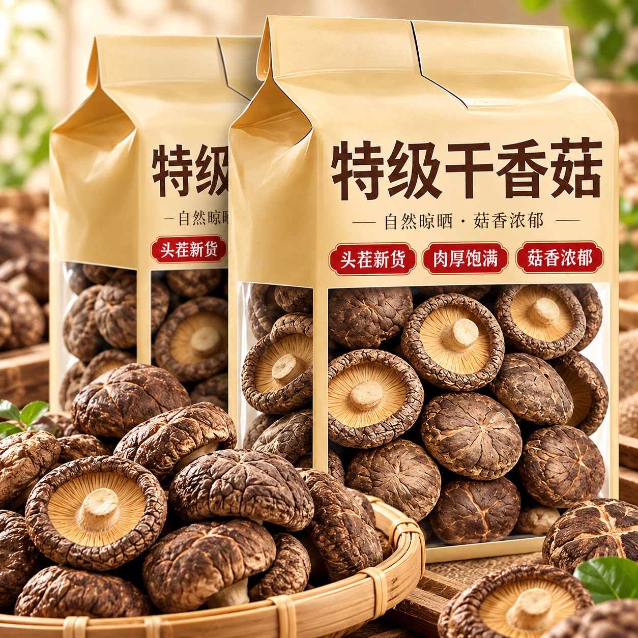 古田香菇干肉厚干蘑菇菌菇冬煲汤