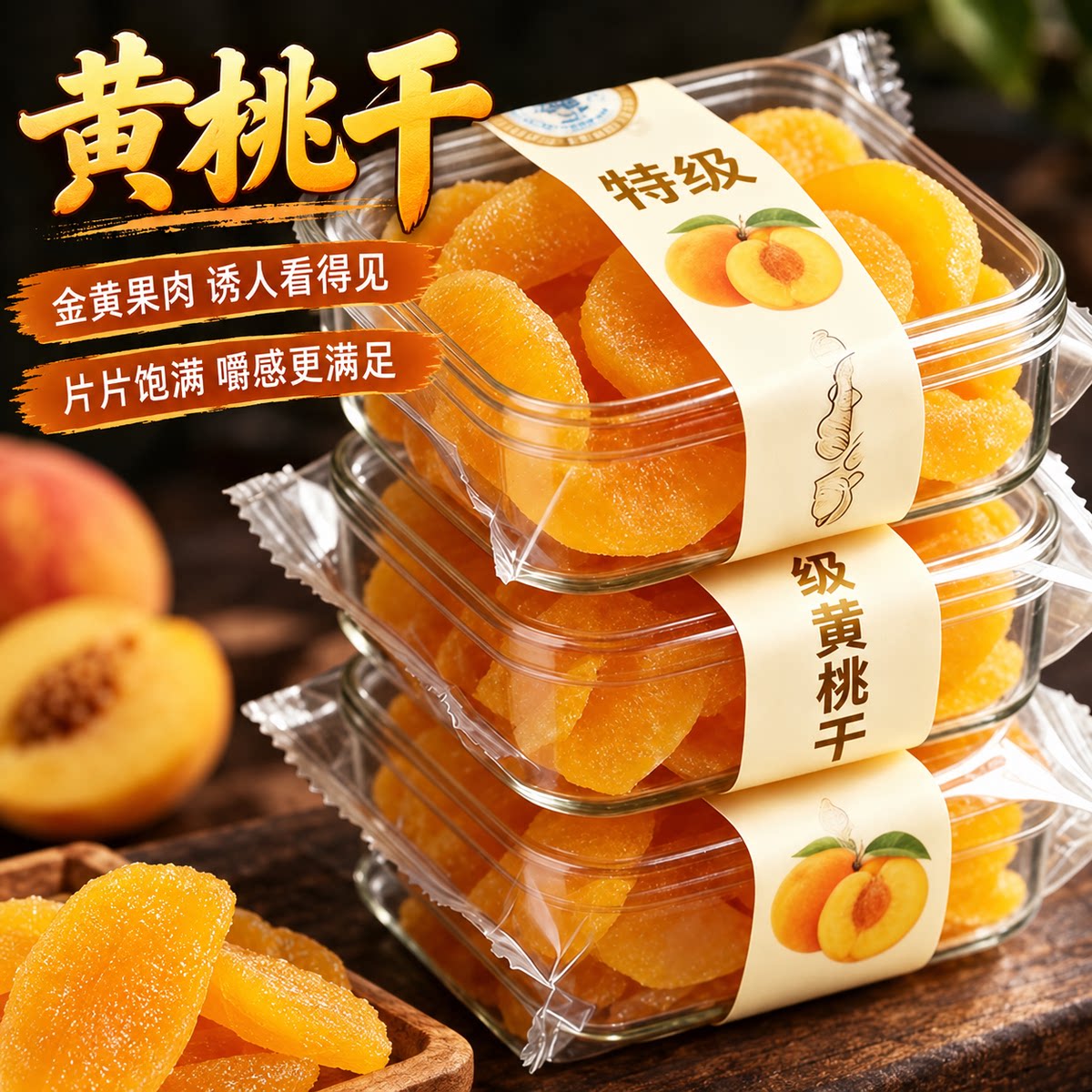 特级黄桃干果脯官方旗舰店正品干