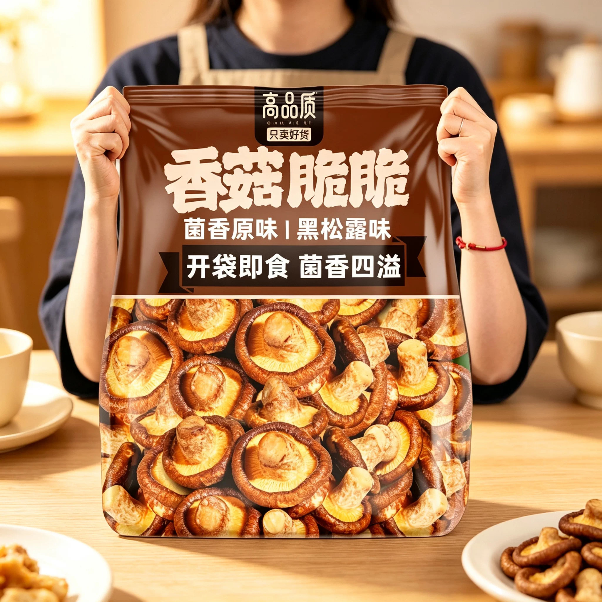 正品香菇脆官方旗舰店原味开袋即