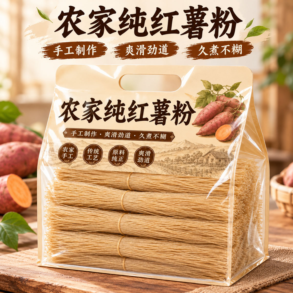 红薯粉丝商用酸辣粉正宗安徽特产