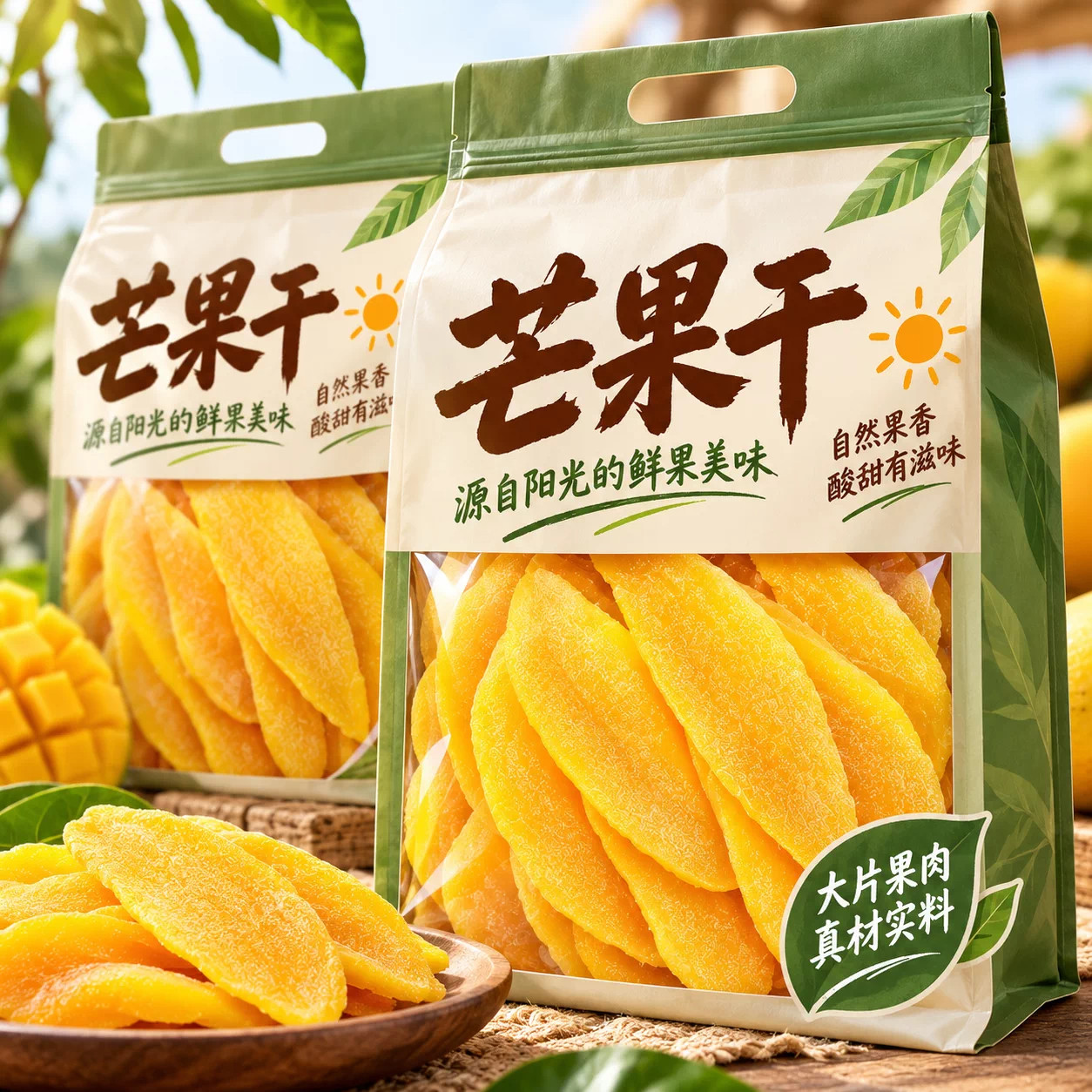 厚切芒果干大片果肉果香浓郁酸甜