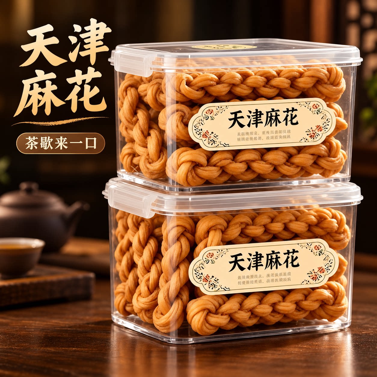 正宗天津大麻花麻官方旗舰店特产