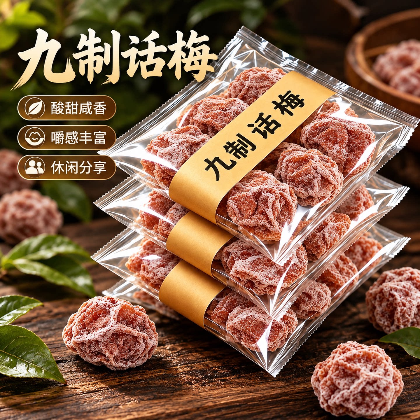 九制话梅酸甜咸香独立装梅类制品