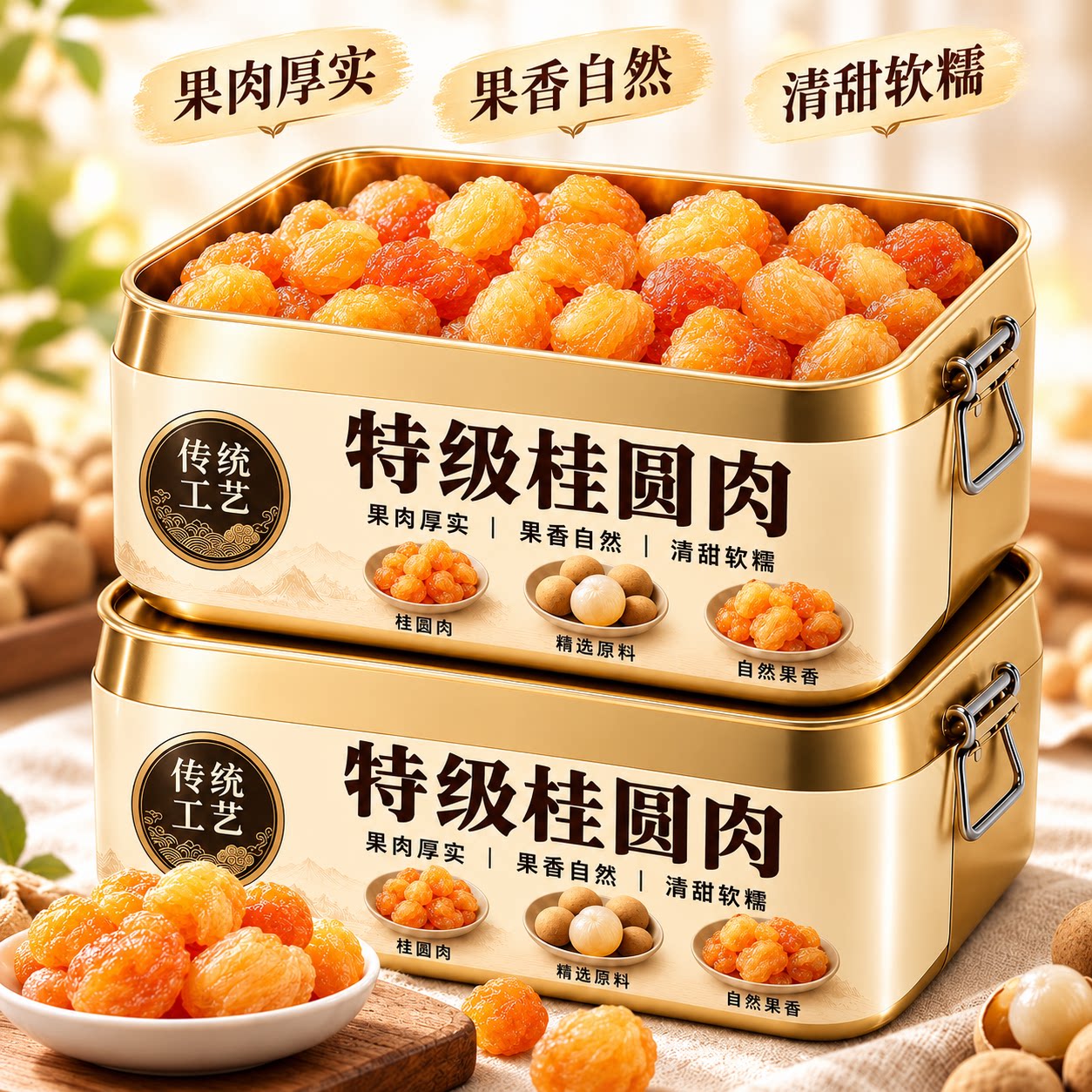 正宗桂圆肉福建特产正品特级桂圆肉干特级桂圆干龙眼干官方旗舰店