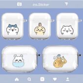 吉伊卡哇airpodspro2三代二代3四卡通苹果耳机保护套Chiikawa小可爱透明软壳乌萨奇小八鼯鼠