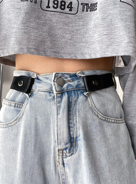 隐形皮带无痕懒人裤带弹力松紧配牛仔裤子腰带男收腰神器女款皮带