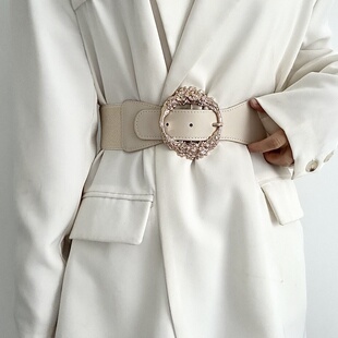 2026新款高级感宽腰带女款弹力大衣腰封宽百搭装饰配裙子毛衣收腰