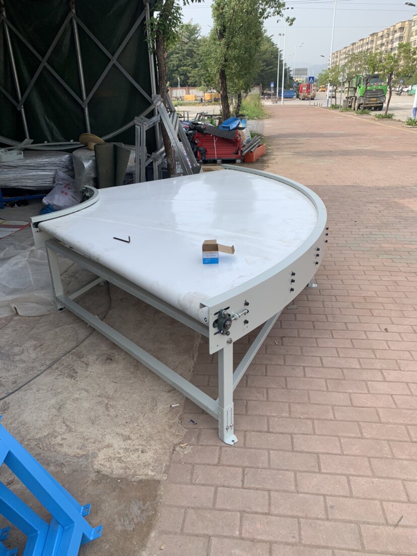 快递分拣线物流装卸车楼梯传送带不锈钢滚筒线链板线转弯机输送机