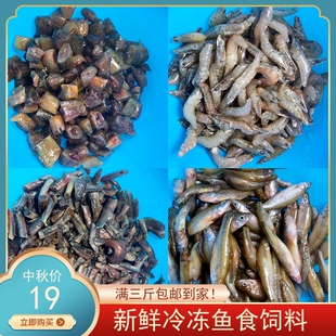 冷冰冻泥鳅麦穗鱼小河虾林蛙虾仁黄粉虫冷冻鱼食龙虎鱼乌龟饲料鱼