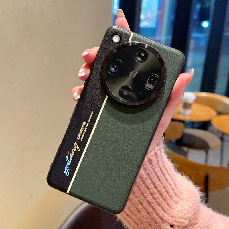 OPPOFindX7X8系拼绿色高级保护壳