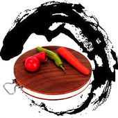 越南铁木砧板圆形菜板厨房切菜板家用案板整木小面板大号刀板42cm