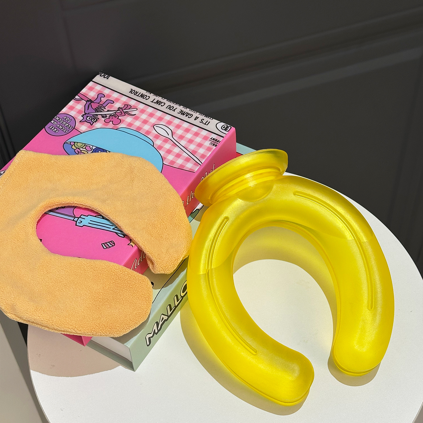 u型热敷袋热水袋注水颈椎暖水袋加厚防爆新款办公室灌水护颈袋