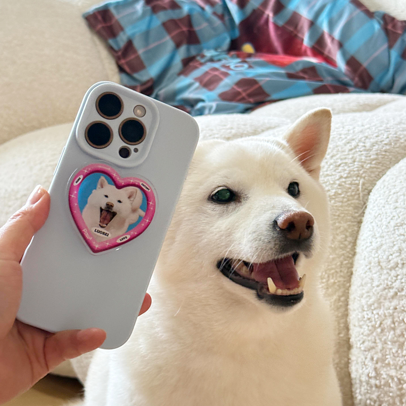 用猫儿子头像定做了个手机支架