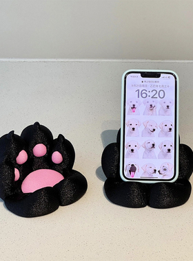 新家的100个快递｜猫爪3d打印手机支架桌面装饰摆件家居好物可爱