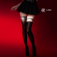 绫 「缚」凝脂™10D显瘦黑丝高筒过膝腿环捆绑一体吊带袜女