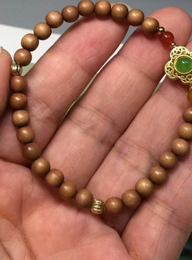 弥刻女款印度老山檀香木质手链