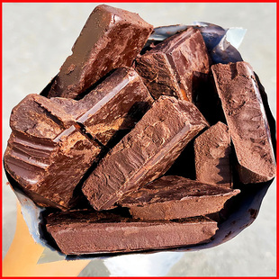 100%纯可可脂黑巧克力无添加无蔗糖可可液块纯黑巧边角料生酮零食