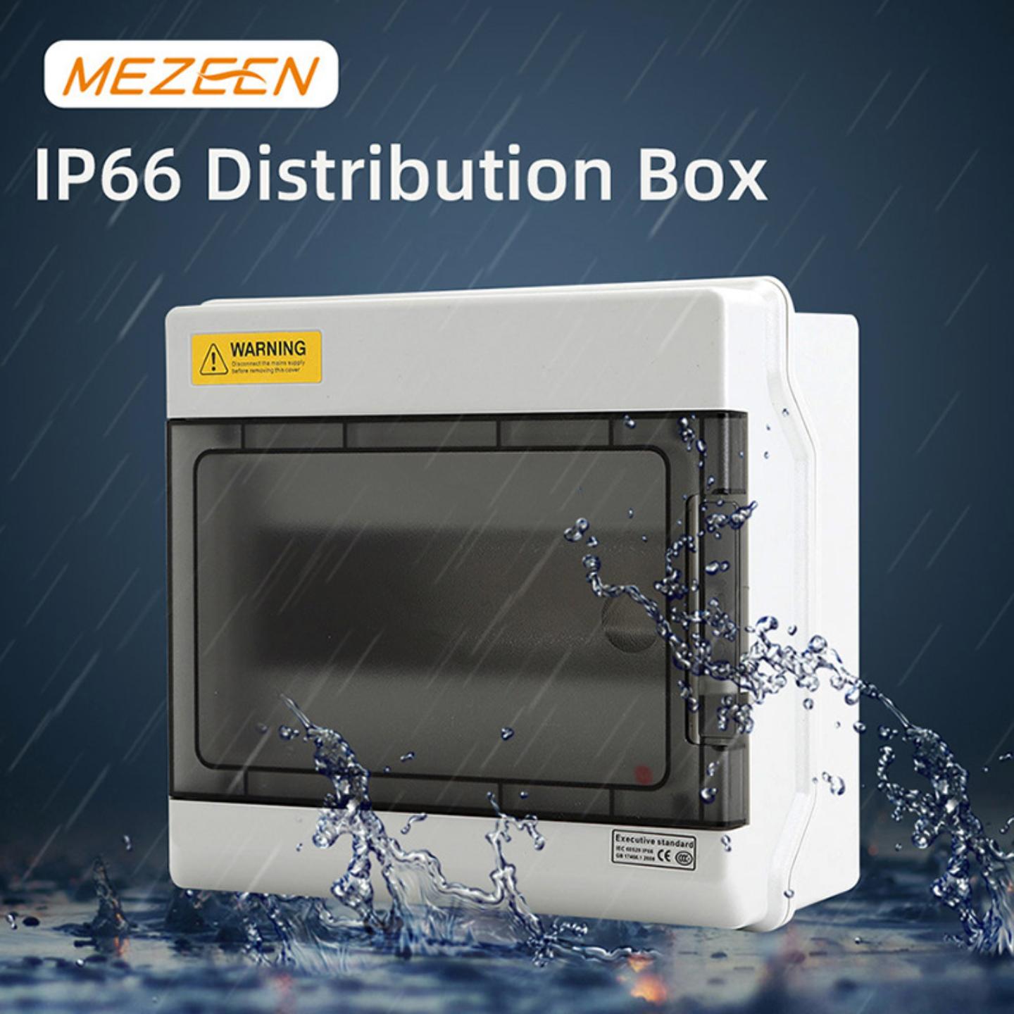 防水IP66明装照明配电盒4/6/9/12/15/18/24/36回路PC户外塑料箱