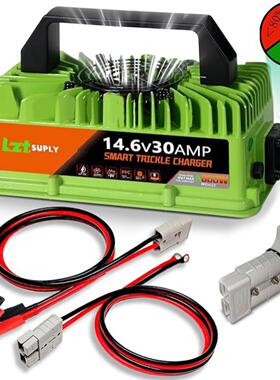 14.6V 30A LiFePO4 电池充电器 12V 锂电池充电器 IP67 防水密封
