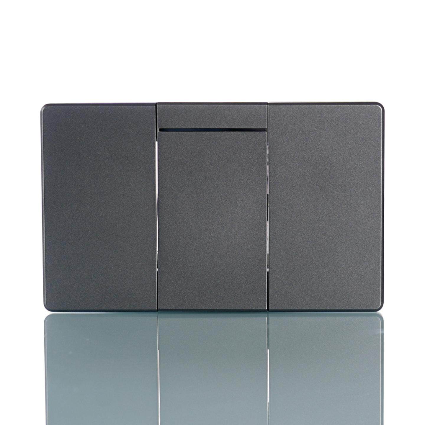 美式新款超薄大板一位开关南美118墙壁开关PC面板10A一开单控双控