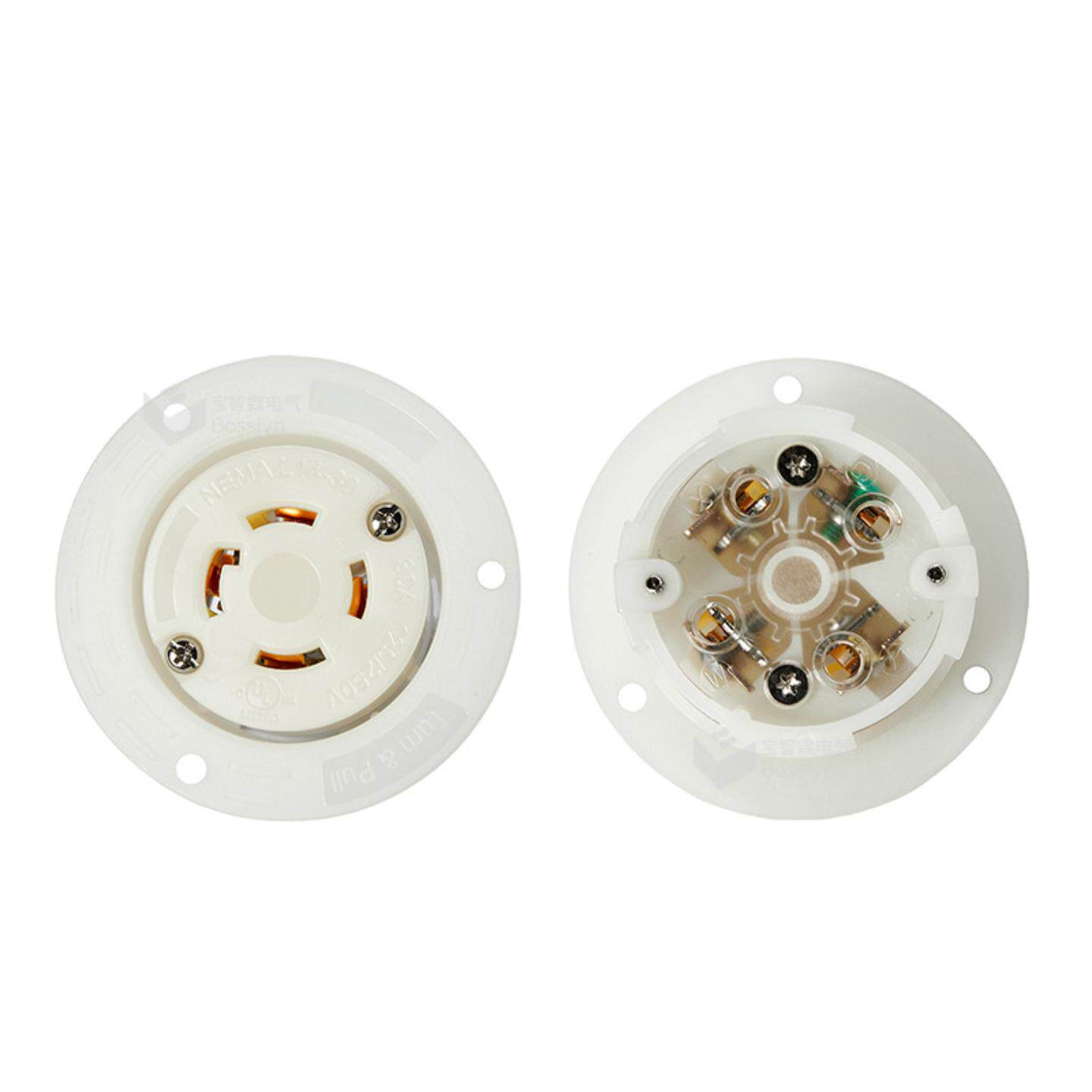 供应NEMA L14-30美式暗装插座 30A美国工业设备连接器插座