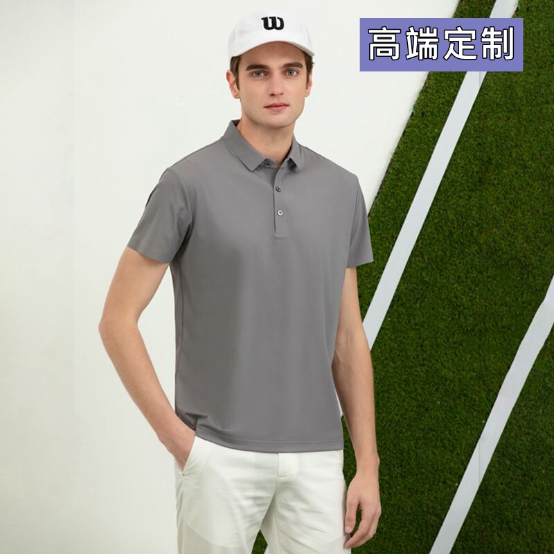 高端POLO衫定制工作服短袖T恤翻领商务大码宽松订做夏刺绣班服DIY图片