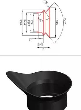 PVS-18夜视仪PVS14模型护目镜眼罩热成像仪望远镜31热搜橡胶眼套