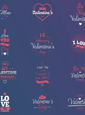 婚礼浪漫情人节文字标题动画AE/PR模板Valentine’s Day Titles