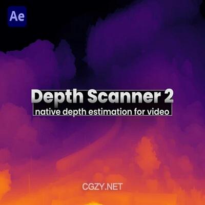 汉AE场景扫描DOF深度图生成插件Depth Scanner 2 Win/Mac使用教程