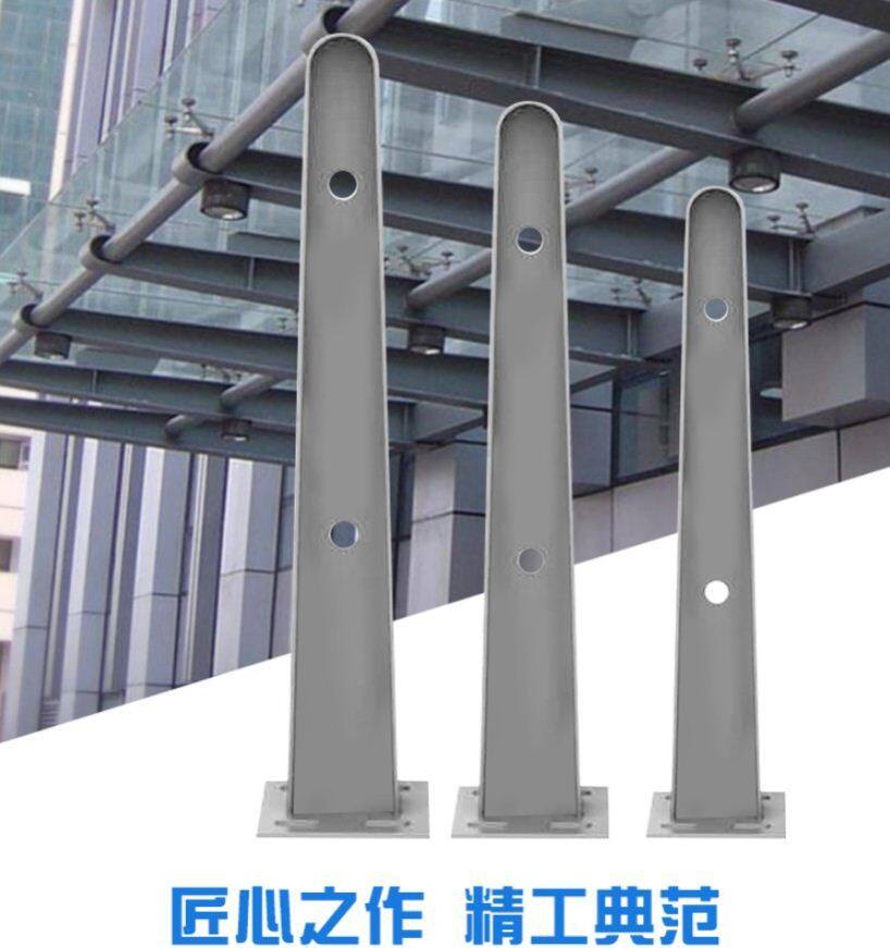 304不锈钢玻璃雨棚201牛腿支架ht刀型办公大楼门头窗户钢梁玻璃抓