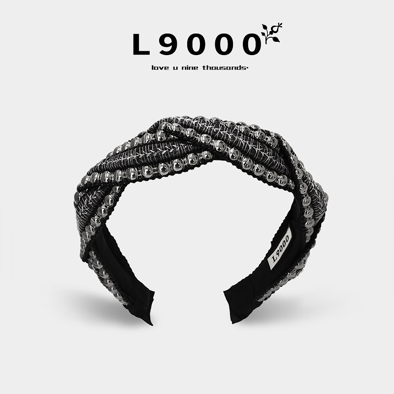 L9000/法式复古巴洛克发箍织带发卡高档麻花金属重工头箍编织头饰