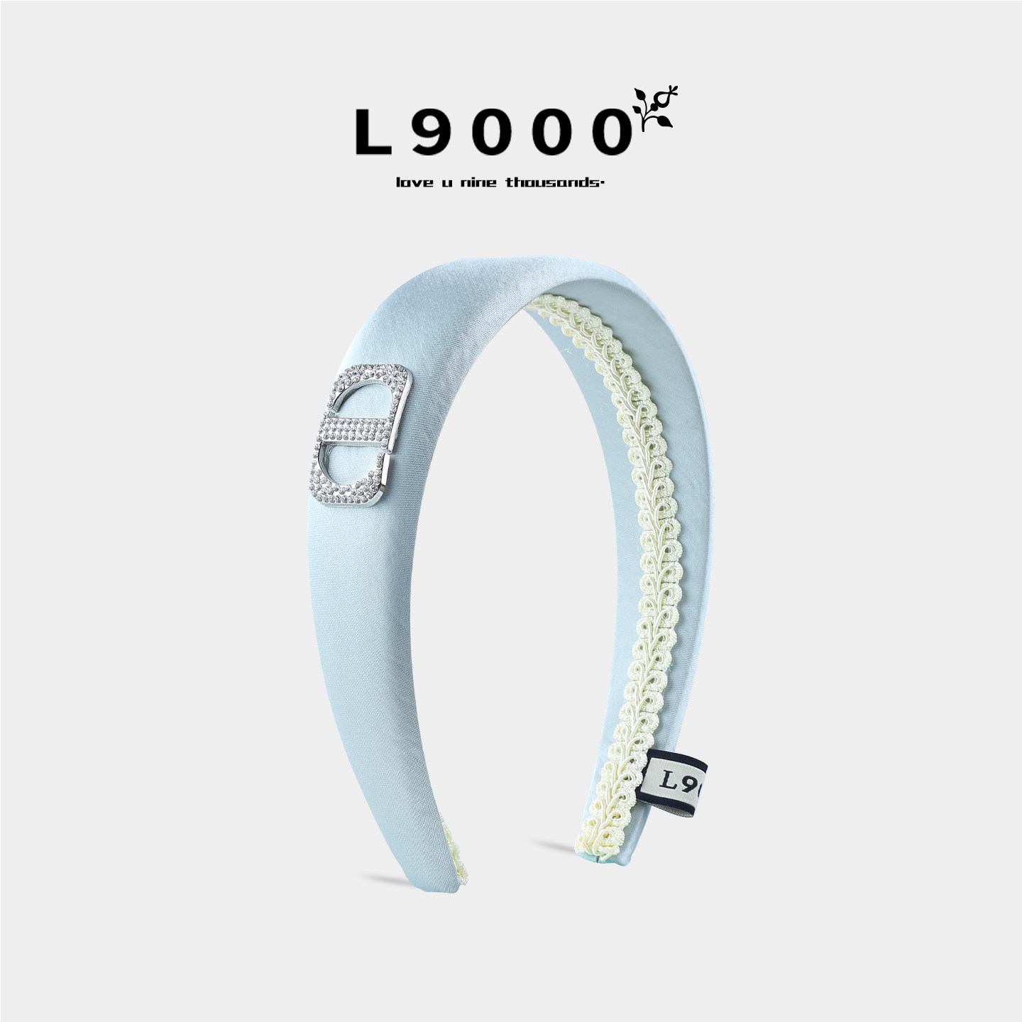 L9000/冰晶蓝短发发箍女2026新款贵妇显白头饰女富家千金发卡夏季