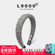 海绵仿钻头箍新款 L9000 闪耀轻奢灰色高颅顶发箍新款 气质发饰秋冬