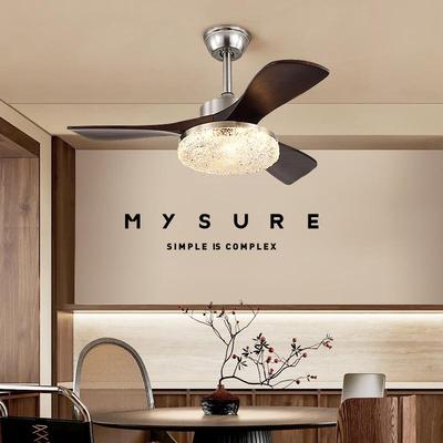 美元素法式中古风餐厅风扇灯复古全光谱护眼客厅卧室书房吊扇主灯