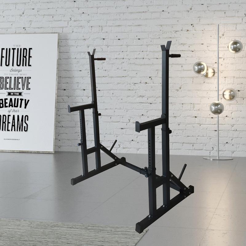 力锐可调节深蹲架卧推架杠铃架多功能举重床男士家用健身器材套装