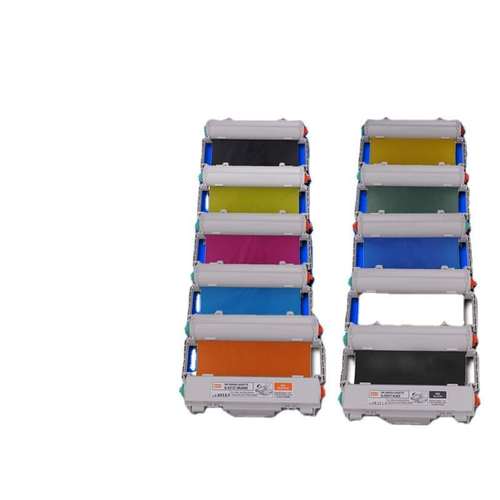 MAX标签打印机CPM-200GC原装卡匣色带CMYK全彩黑色SL-R201T碳带